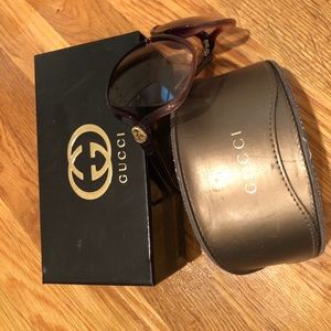 Gucci oversized gradient 60mm sunglasses